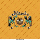 Blessed Mom Pocket Mirror, Sunflower Pocket Mirror, Mom Gift, Mother's Day Gift, Bee Lover Gift, Floral Pocket Mirror - Tawshia