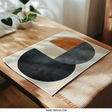Modern Abstract Photographic Print, Geometric Shapes Art Print, Circle Design Wall Art, Minimalist Home Decor, Contemporary Art - Tawshia