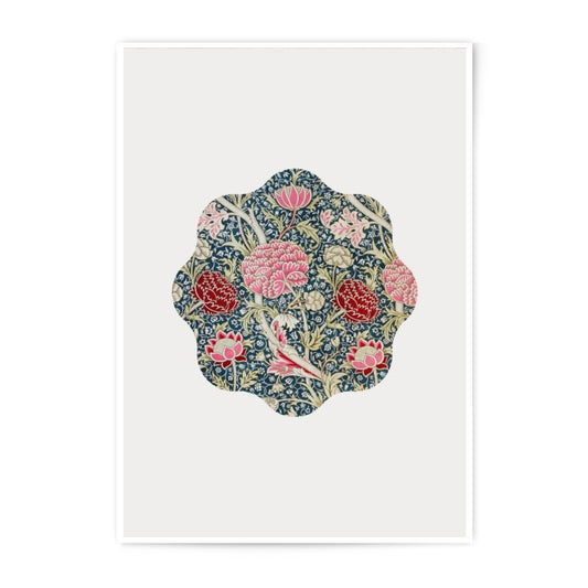 Floral Photographic Print, William Morris Print, Botanical Art, Flower Wall Decor, Vintage Art Print, Aesthetic Room Decor, Art Nouveau - Tawshia