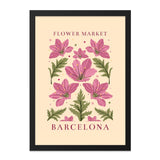 Flower Market Barcelona Wall Art, Floral Print, Botanical Illustration, City Souvenir, Home Decor, Modern Art Print (131 characters) - Tawshia