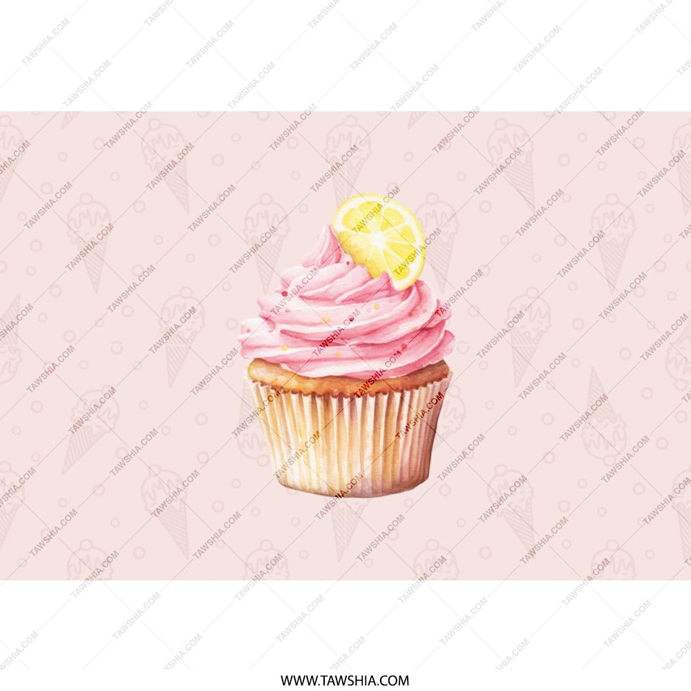 Lemon Cupcake Tumbler, Pink Dessert Tumbler, Cute Cupcake Design, Gift for Baker, Cupcake Lover, Unique Tumbler, Trendy Tumblers - Tawshia