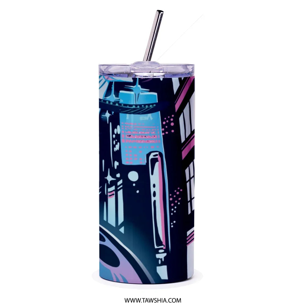 Colorful Urban Design Insulated Travel Tumbler product