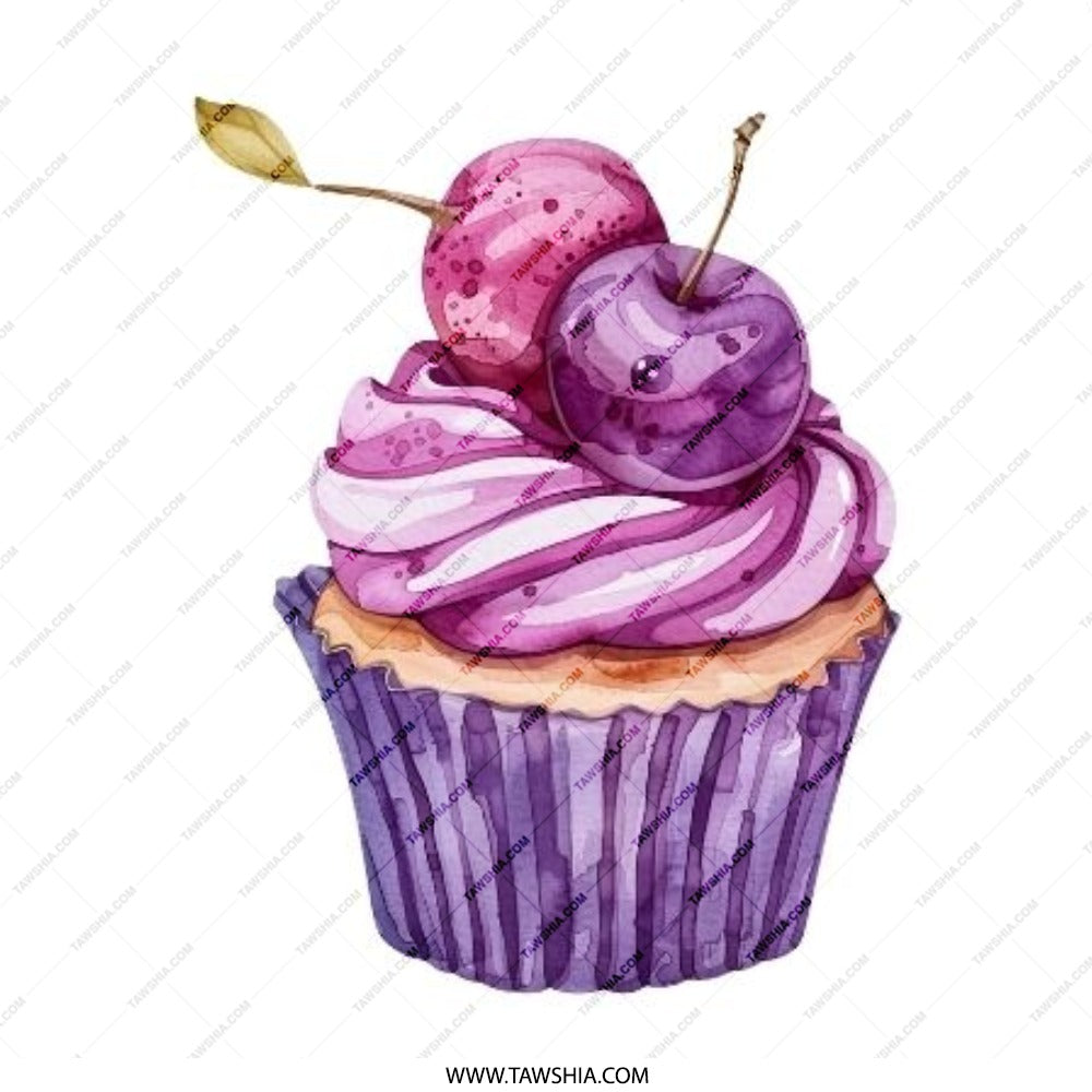 Cupcake Pinback Button, Cherry Button, Sweet Treat Badge, Foodie Accessory, Cute Button, Party Favor, Colorful Pinback Buttons - Tawshia