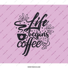 Coffee Lover Backpack, Life Begins After Coffee Backpack, Trendy Stylish Backpack, School College Backpack, Cute Coffee Gift Backpack - Tawshia