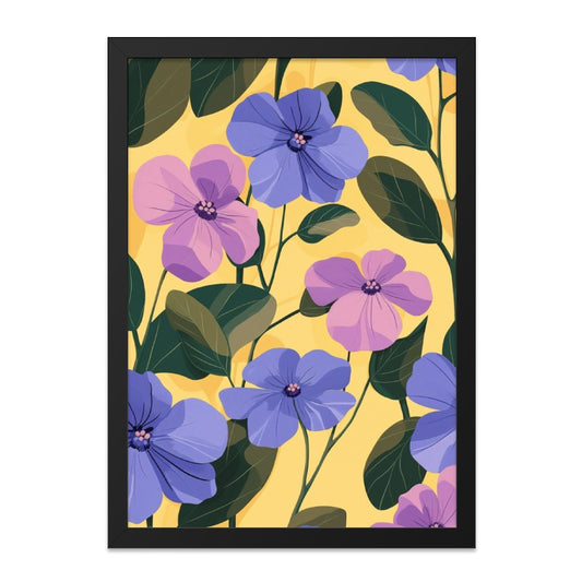 Floral Wall Art, Purple Flower Print, Botanical Art, Modern Home Decor, Floral Artwork, Flower Wall Decor, Gift Idea - Tawshia