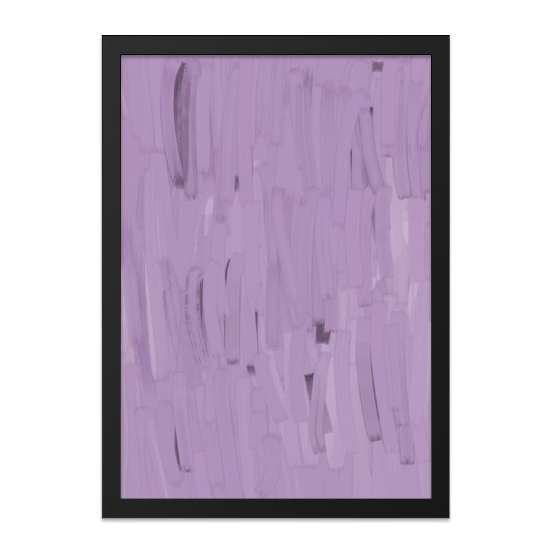 Lavender Abstract Wall Art, Minimalist Brushstrokes Painting, Modern Art Print, Subtle Purple Home Decor, Fine Art Wall Decor - Tawshia