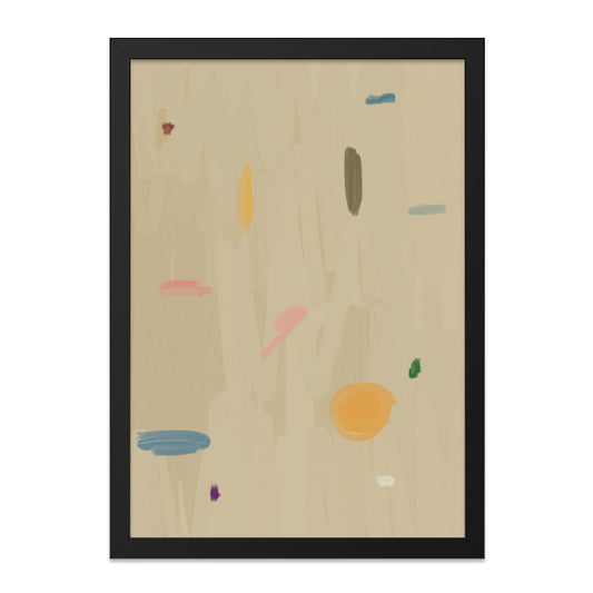 Minimalist Abstract Wall Art, Neutral Color Print, Modern Art Poster, Simple Shapes Painting, Home Decor Gift, Contemporary Wall Decor - Tawshia