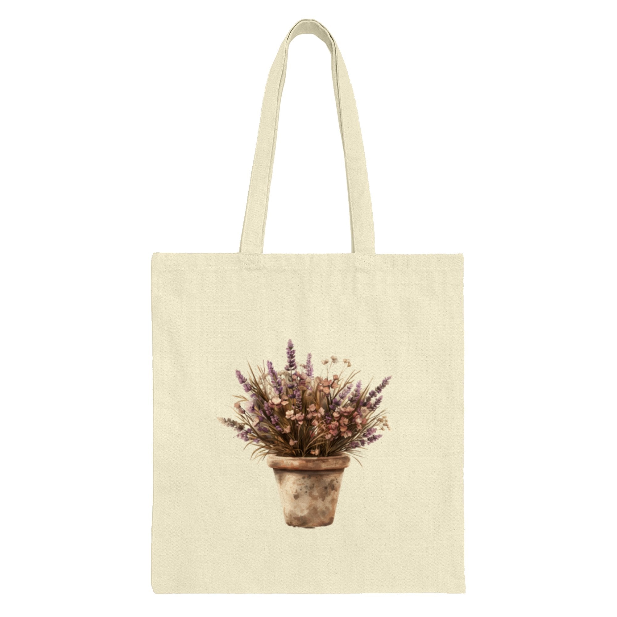 Floral Printed Tote Bag with Lavender Design product type