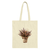 Floral Printed Tote Bag with Lavender Design product type