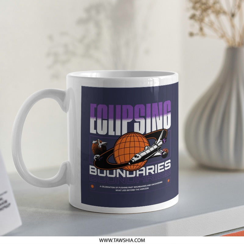 Eclipsing Boundaries graphic design mug product type