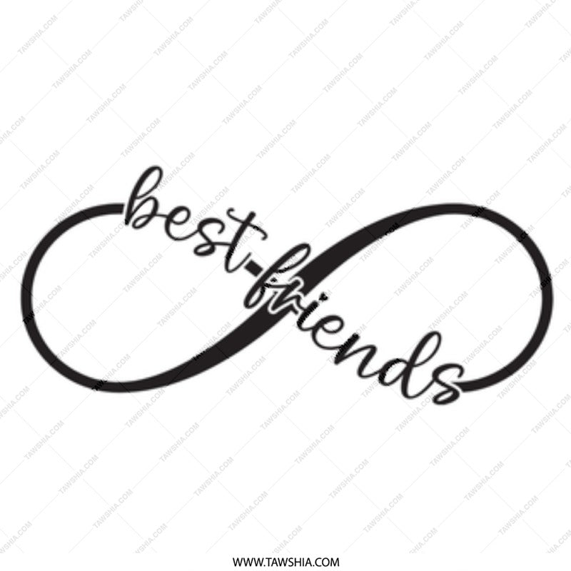 Best Friends Infinity Mug, Friendship Gift, Gift For Bestie, Personalized Mug, Best Friend Forever Mug, Special Friend Mug, Coffee Mug - Tawshia
