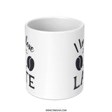 I Love to Love a Latte Mug, Coffee Lover Gift, Caffeine Addict Mug, Coffee Mug, Latte Art Mug, Hot Beverage Mug, Cute Mug, Gift for Her - Tawshia