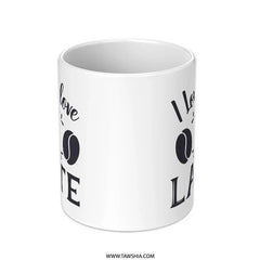 I Love to Love a Latte Mug, Coffee Lover Gift, Caffeine Addict Mug, Coffee Mug, Latte Art Mug, Hot Beverage Mug, Cute Mug, Gift for Her - Tawshia