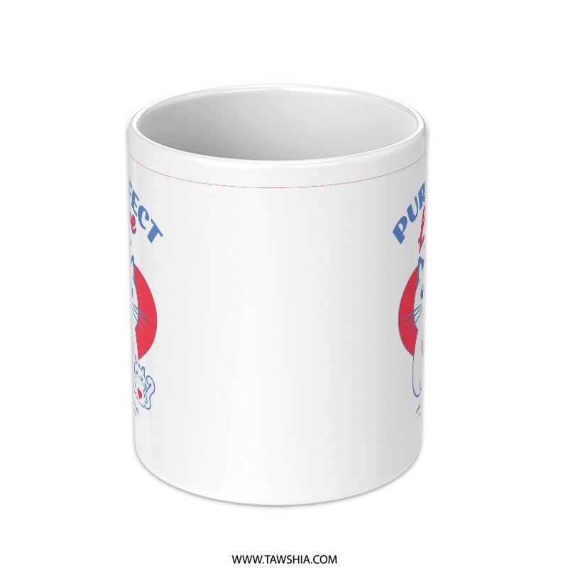 Purrfect Cat Design Coffee Mug for Cat Lovers product