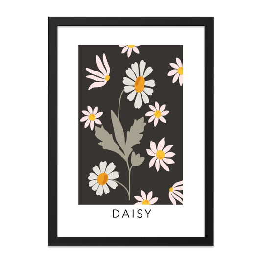 Daisy Wall Art Print, Floral Illustration, Botanical Art, Modern Home Decor, Flower Wall Decor, Daisy Print, Contemporary Art - Tawshia