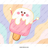 Cute Ice Cream Mouse Pad, Kawaii Mousepad, Pastel Desk Decor, Unique Computer Accessory, Fun Office Gift, Aesthetic Mouse Mat - Tawshia