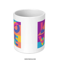 Colorful LOVE Text Art Design Mug product