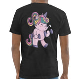 Cute Cartoon Unicorn Lifting Weights Graphic Shirt product
