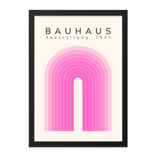 Bauhaus Wall Art, Ausstellung 1923 Print, Pink Arch Poster, Minimalist Decor, Modern Art, Abstract Art Print, Home Decor, Unique Wall Decor - Tawshia
