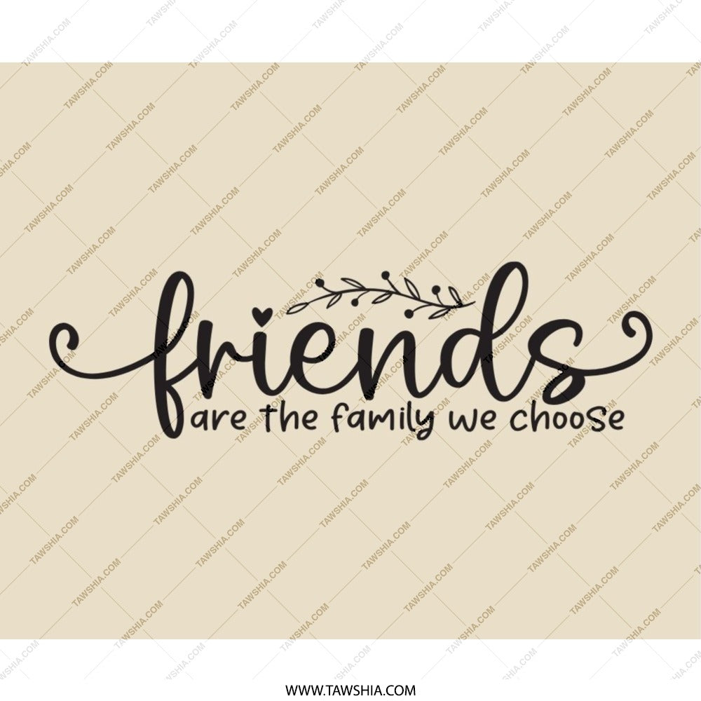 Friends are Family Mouse Pad, Friendship Gift, Best Friends, Office Decor, Inspirational Quote Mousepad, Motivational Gift, Friends Mousepad - Tawshia