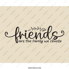 Friends are Family Mouse Pad, Friendship Gift, Best Friends, Office Decor, Inspirational Quote Mousepad, Motivational Gift, Friends Mousepad - Tawshia