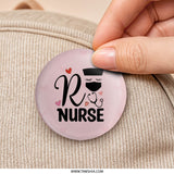 RN Nurse Pinback Button, Nurse Badge Button, Registered Nurse Button, Nurse Appreciation Gift, Medical Professional Pin, Healthcare Worker - Tawshia