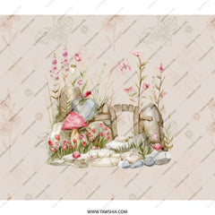 Bunny Backpack, Cute Rabbit School Bag, Kids Backpack, Floral Bunny Design BackPack, Whimsical Garden Bunny BackPack, Gift Idea - Tawshia