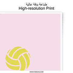 Volleyball Photographic Prints, Team Spirit, Motivational, Sport Decor, Gift for Athlete, One Team One Mission, Wall Art - Tawshia