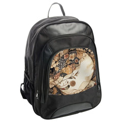 Floral Woman Backpack, Vintage Style Backpack, Stylish Backpack, Unique Design Backpack, Everyday Backpack - Tawshia