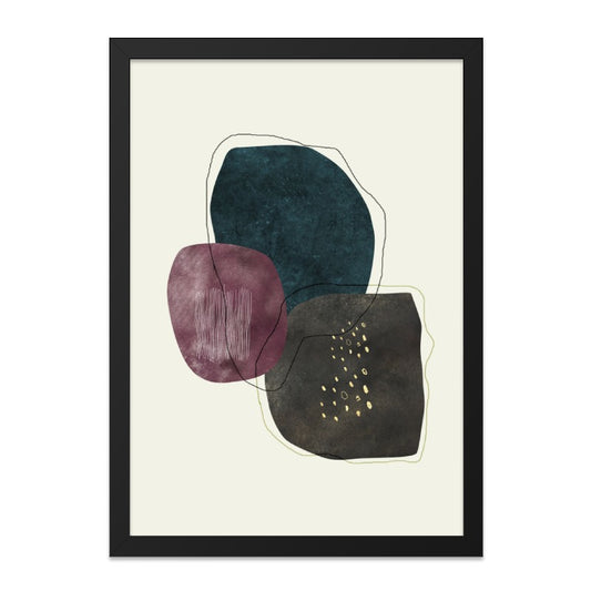 Abstract Shapes Wall Art, Modern Art Print, Contemporary Art, Home Decor, Wall Decor, Framed Art, Minimalist Decor, Aesthetic Room Decor - Tawshia