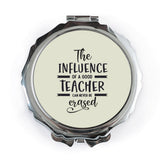 Teacher Gift Pocket Mirror, Influence of a Good Teacher, Teacher Appreciation Gift, End of Year Gift, Pocket Mirror for Teacher - Tawshia