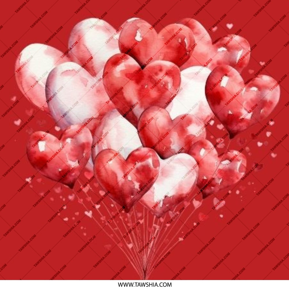 Heart Balloons Pinback Button, Love Button, Valentine's Day Gift, Red Hearts Badge, Cute Accessories, Heart Decor, Anniversary Pin - Tawshia