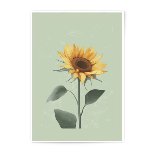 Sunflower Photographic Print, Floral Wall Art, Botanical Print, Kitchen Decor, Summer Art Print, Flower Photography, Home Decor Art - Tawshia