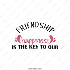 Friendship Pillow, Happiness Pillow, Best Friend Gift, Decorative Pillow, Friendship Quote Pillow, Home Decor Pillow, Inspirational Pillow - Tawshia