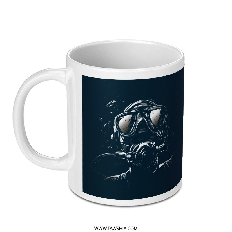 Diver in Submarine Helmet Themed Mug product