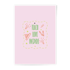 Teach Love Inspire Photographic Prints, Teacher Appreciation Gift, Classroom Decor, Educator Print, Teacher Wall Art, Inspirational Prints - Tawshia
