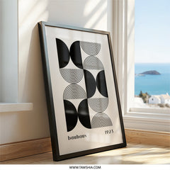 Bauhaus 1923 Wall Art, Geometric Print, Minimalist Wall Decor, Modern Art Poster, Bauhaus Art Print, Abstract Wall Art, Home Decor - Tawshia
