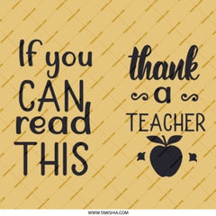 Thank You Teacher Pinback Button, Appreciation Gift, Educator Badge, If You Can Read This, Teacher Button, Gift for Teacher, Back to School - Tawshia