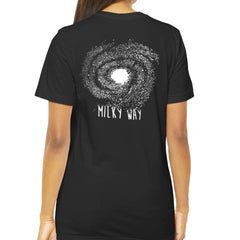 Milky Way Galaxy Graphic Back Print T-shirt product type
