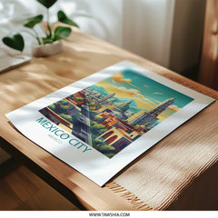 Mexico City Photographic Print, Travel Art Print, Mexican Souvenir, Cityscape Poster, Mexico Art, Home Decor, Wall Art, Gift Idea - Tawshia