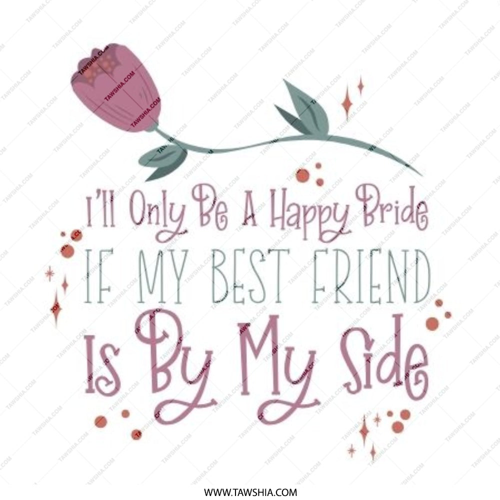 Happy Bride Pinback Button, Best Friend Gift, Wedding Favor, Bridal Party Pin, Bridesmaid Gift, Friendship Pin, Flower Button - Tawshia