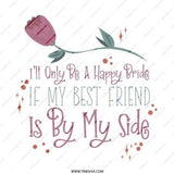 Happy Bride Pinback Button, Best Friend Gift, Wedding Favor, Bridal Party Pin, Bridesmaid Gift, Friendship Pin, Flower Button - Tawshia