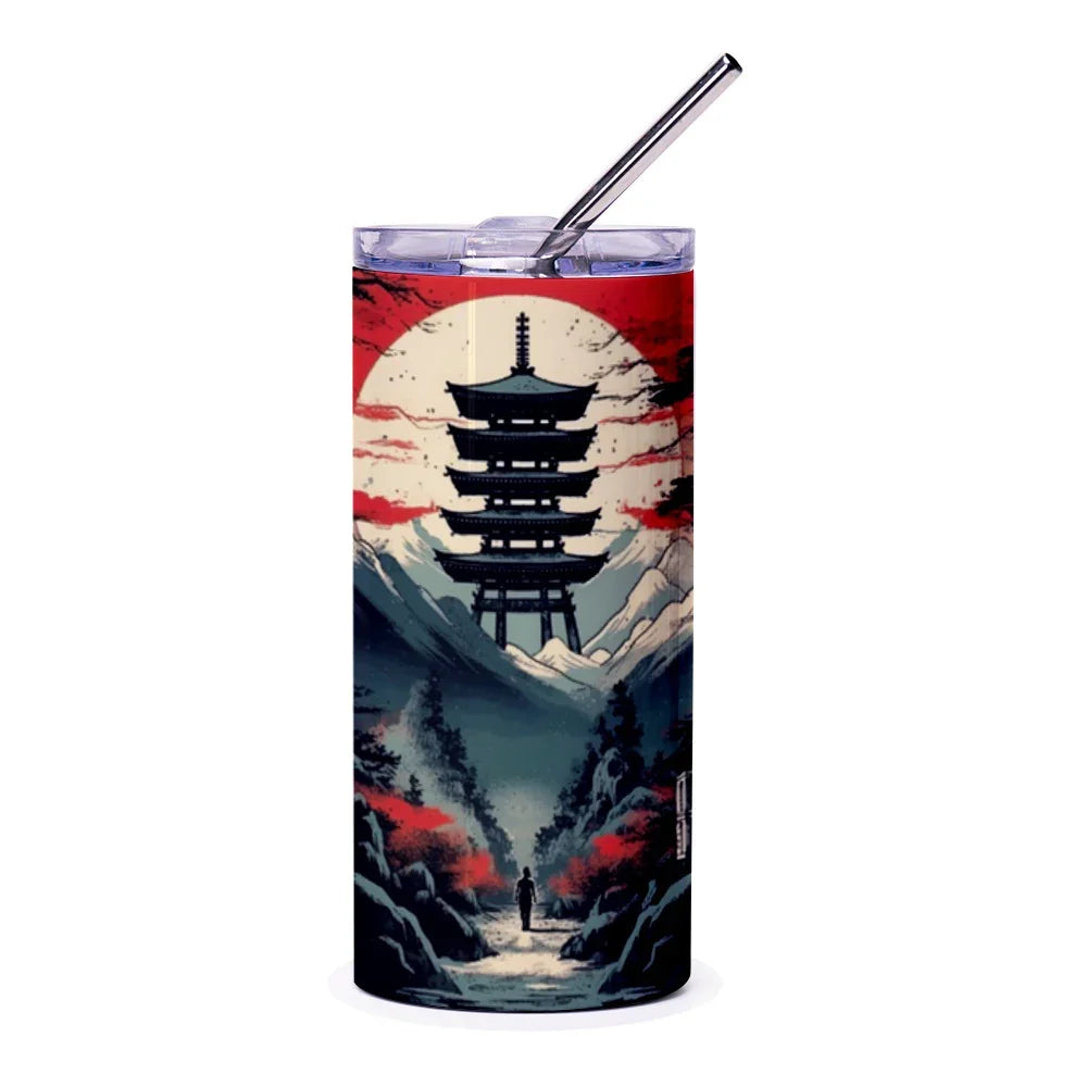 Japanese Temple Scenic Design Tumbler product