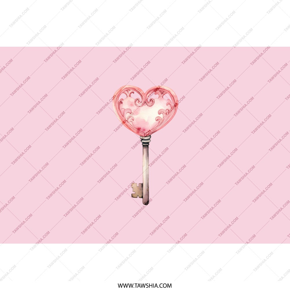 Heart Key Tumbler, Love Tumbler, Pink Tumbler, Valentine's Day Gift, Key to My Heart Tumbler, Unique Gift Idea, Cute Tumbler - Tawshia