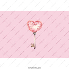 Heart Key Tumbler, Love Tumbler, Pink Tumbler, Valentine's Day Gift, Key to My Heart Tumbler, Unique Gift Idea, Cute Tumbler - Tawshia