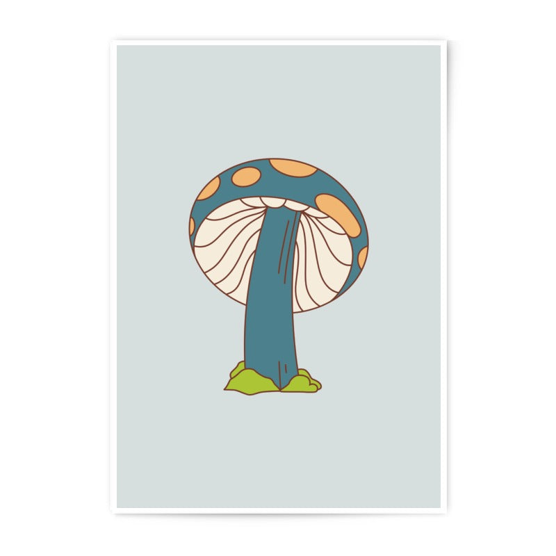 Mushroom Photographic Prints, Fungi Wall Art, Modern Home Decor, Whimsical Art Print, Trendy Room Decor, Aesthetic Wall Decor - Tawshia