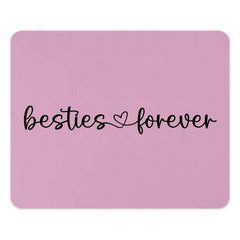 Besties Forever Mouse Pad, Friendship Gift, Cute Desk Decor, BFF Gift Idea, Desk Accessories, Best Friend Present - Tawshia