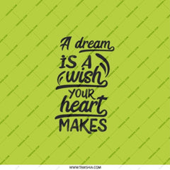 Dream Wish Heart Pocket Mirror, Inspirational Pocket Mirror, Motivational Gift, Affirmation Present, Pocket Mirror for Women, Gift - Tawshia