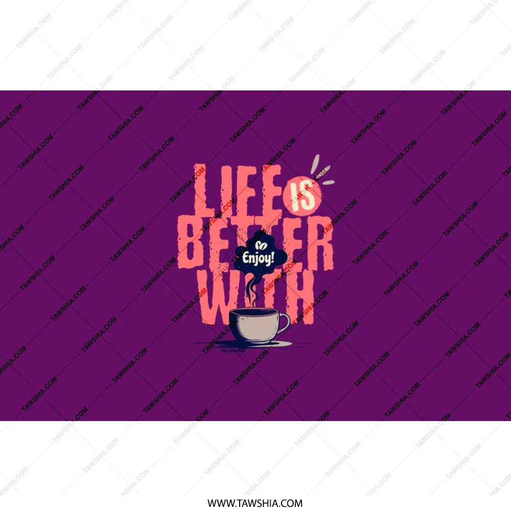 Life is Better with Enjoy Coffee Mug product type