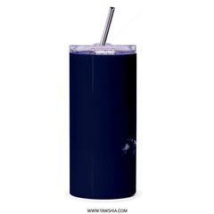Insulated Tumbler with Straw Navy Blue Beverage product